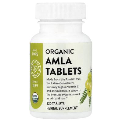 Pure Indian Foods, Organic Amla Tablets, 120 Tablets (400mg Per Tablet)