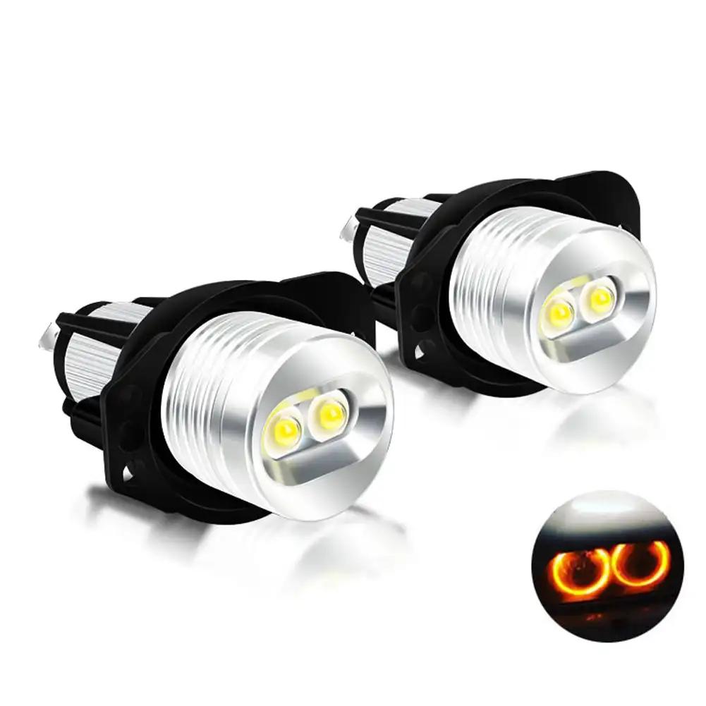 2 stk 10w LED Angel Eyes markeringslys Pærer feilfri hvit/rød/blå for BMW E90 E91 3-serie 325i 328i 335i 2006-2008