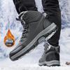 Winter High-Top Men Hiking Boots Outdoor Shoes Lace-Up Non-slip Sneakers Waterproof Trekking Boots Men's Suede Warm Snow Boots
