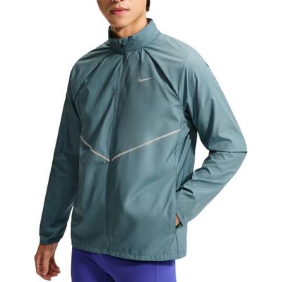 MILER Running Jackets Men's Smoke Blue Hooded Non Detachable Moderate IF2370-008