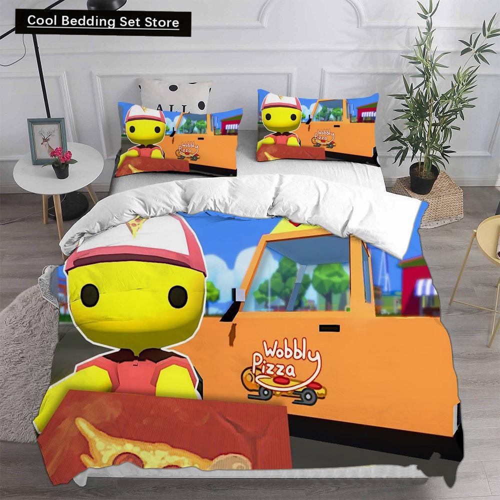 3D Print  Wobbly Life Single Twin Full Queen King Size Quilt Anime Bed Cover Pillow Case 2-3 Pieces Duvet Cover Bedding Sets