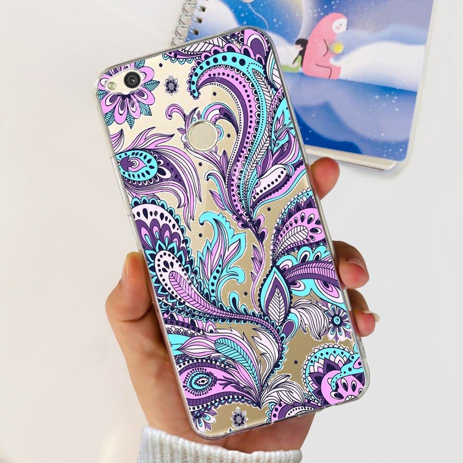 For Huawei P8 Lite 2017 Case Honor 8 Lite Popular Flowers Cartoon Cover Soft Silicone Phone Cases For Huawei P9 Lite 2017 Bumper