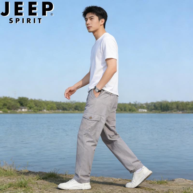 JEEP SPIRIT Men s Cotton Casual Cargo Pants L