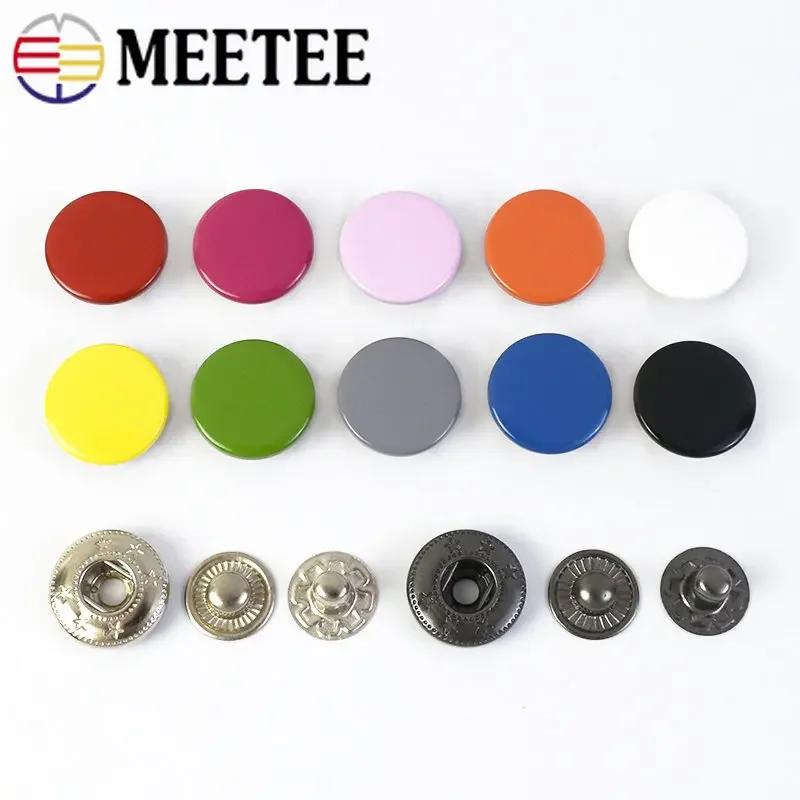 10/20 Set Meetee 12-17mm Bottoni a Pressione Chiusure Bottoni a Pressione Colorati Artigianato della Pelle Abbigliamento Borse Decorazione Accessori per Cucito