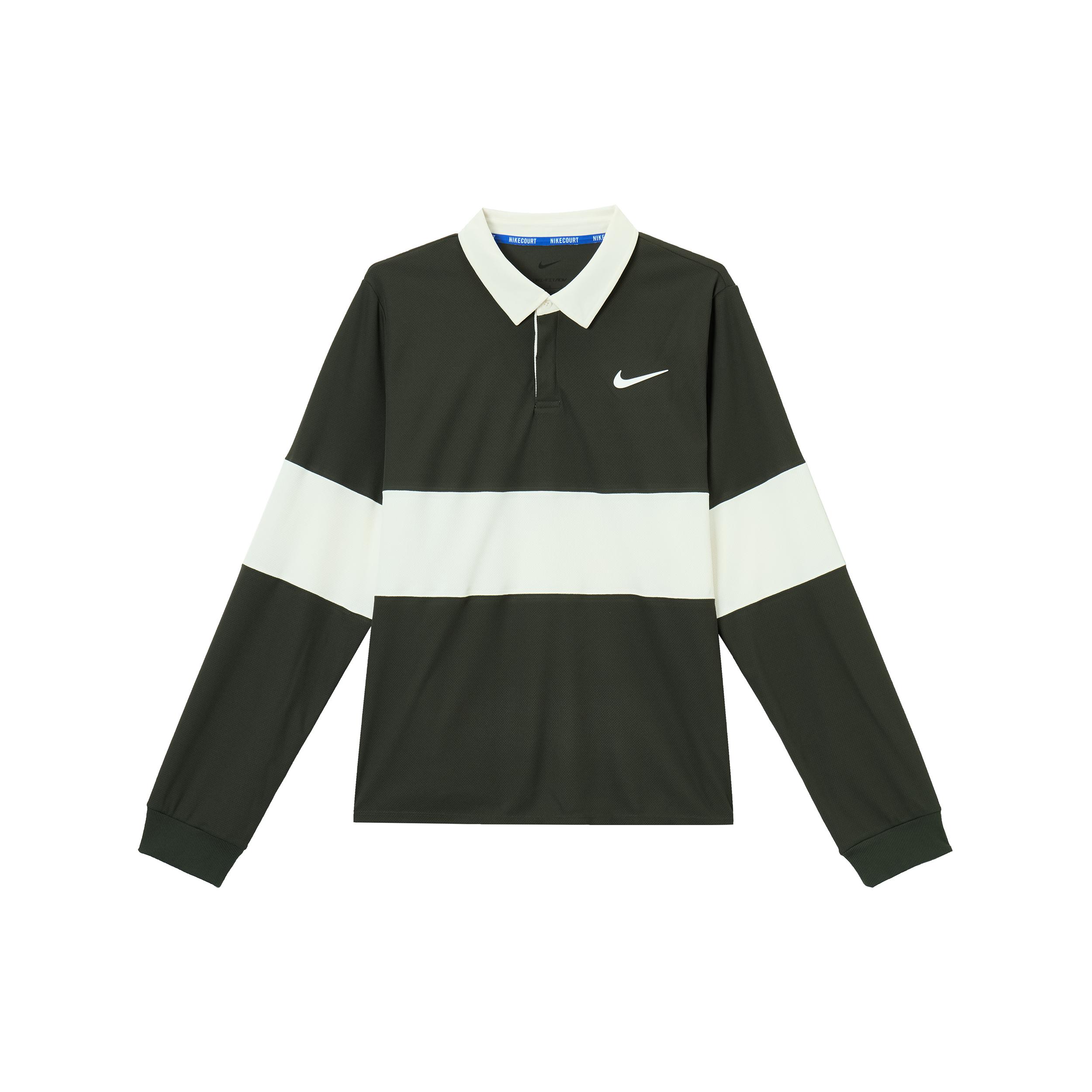 

Nike Dri FIT ADVCourt Slam SS25 Tennis Top Men s Sequoia Green/Light Ivory White/White IB8142-355 S