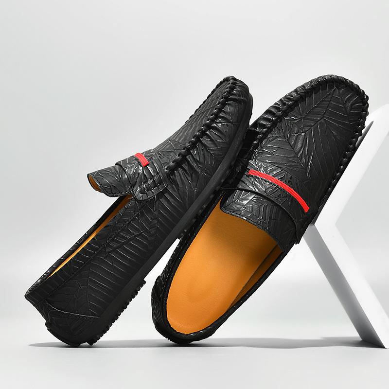 PU Leather Men's Summer Shoes New Driving Flats Casual Style Men's Loafers Fashion Trendy Slip on Footwear Outdoor Lazy Shoes