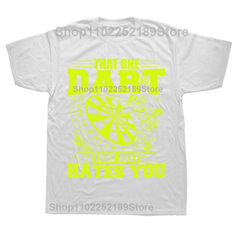 Lustiger Dartspieler Dartspieler Der Eine Darts T-Shirts Grafik Baumwolle Streetwear Kurzarm Geburtstagsgeschenke Sommerstil T-Shirt Männer