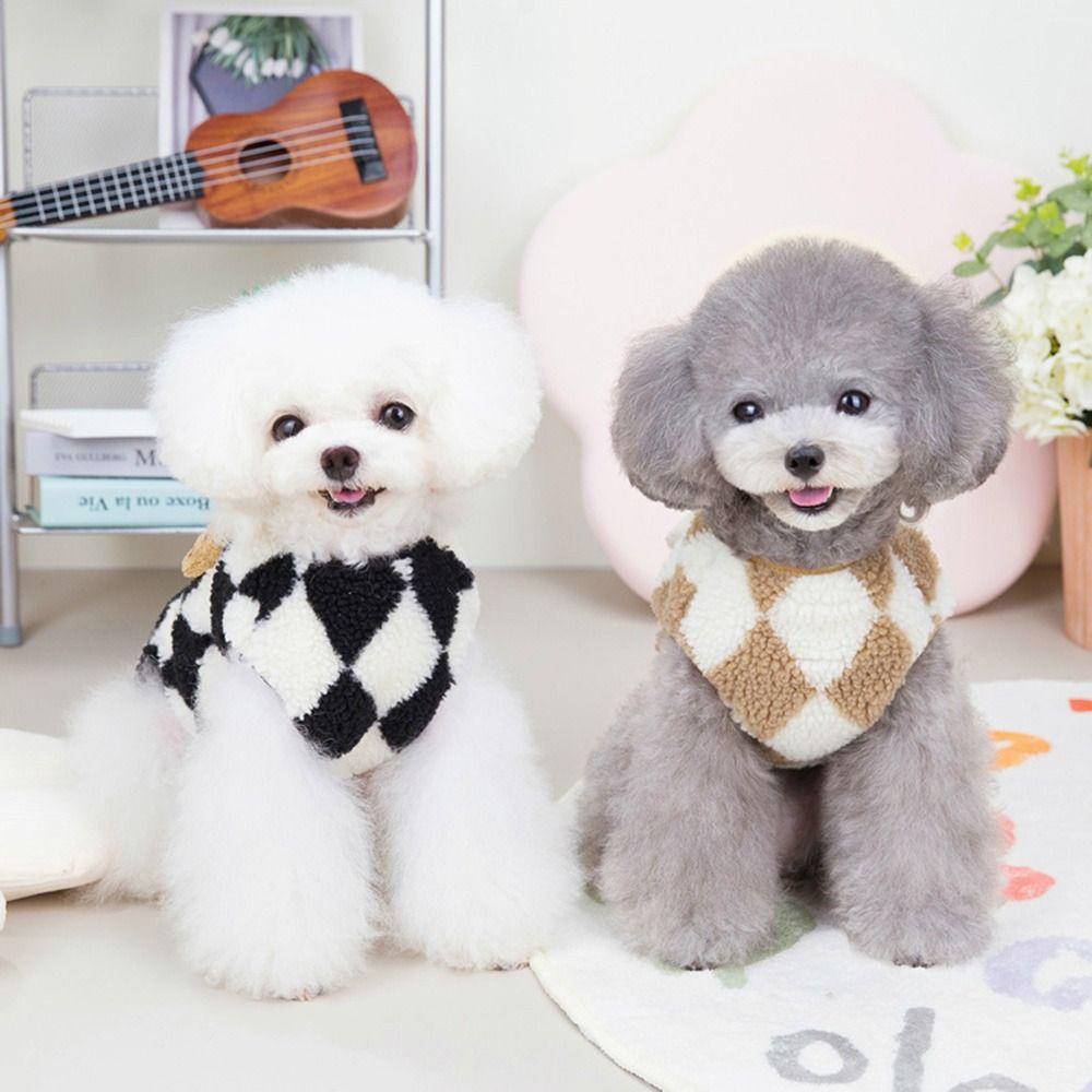 Cute Dog Coat Autumn Winter Pet Clothes Dog Vest Puppy Clothing Warm Sweater