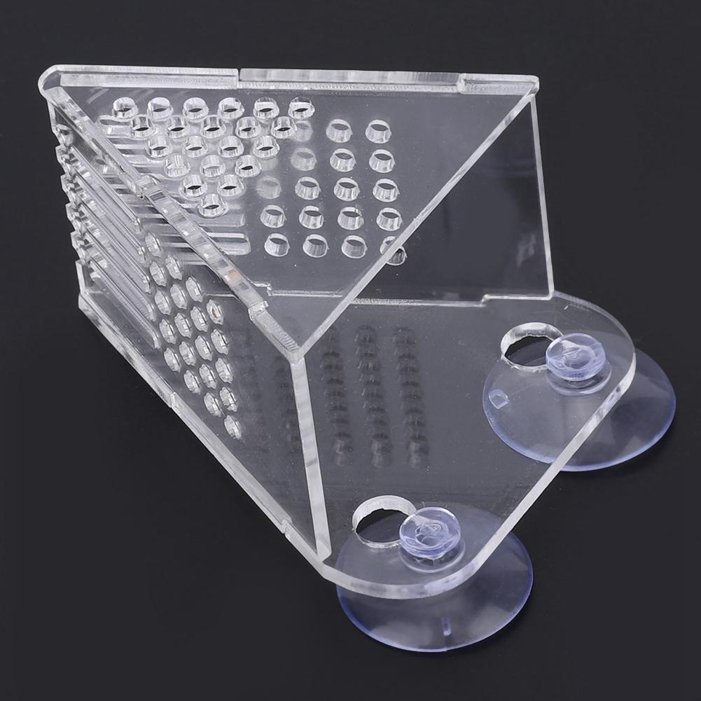 Multifunction Aquarium Acrylic Red Worm Brine Shrimp Feeder Fish Feeding Cup with Suckers