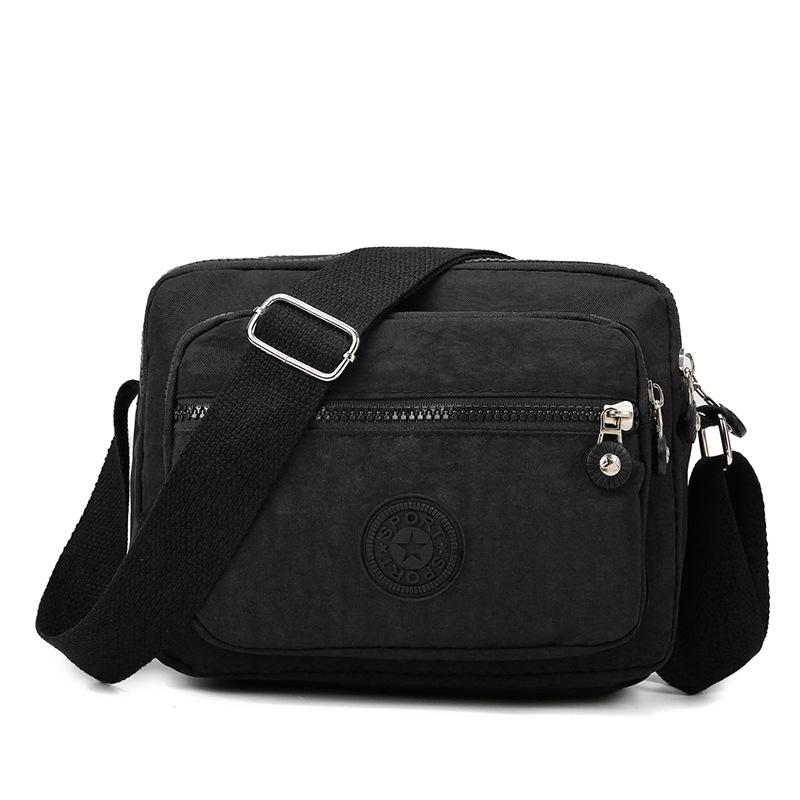 Single shoulder women's bag, large capacity, simple and waterproof crossbody bag, lightweight and casual, wide shoulder strap, small square bag