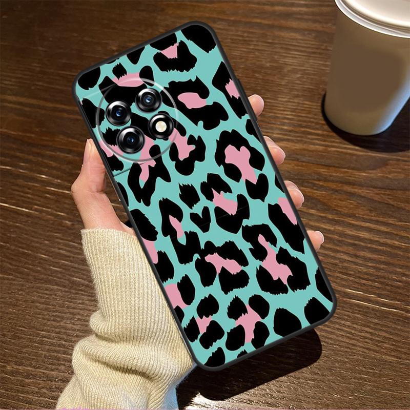 Leopard Skin Case For OnePlus 10T 8T 10R 12R 13R 13s 13 12 11 9 10 Pro Nord CE 5 2 3 4 Lite N20 N30 Cover
