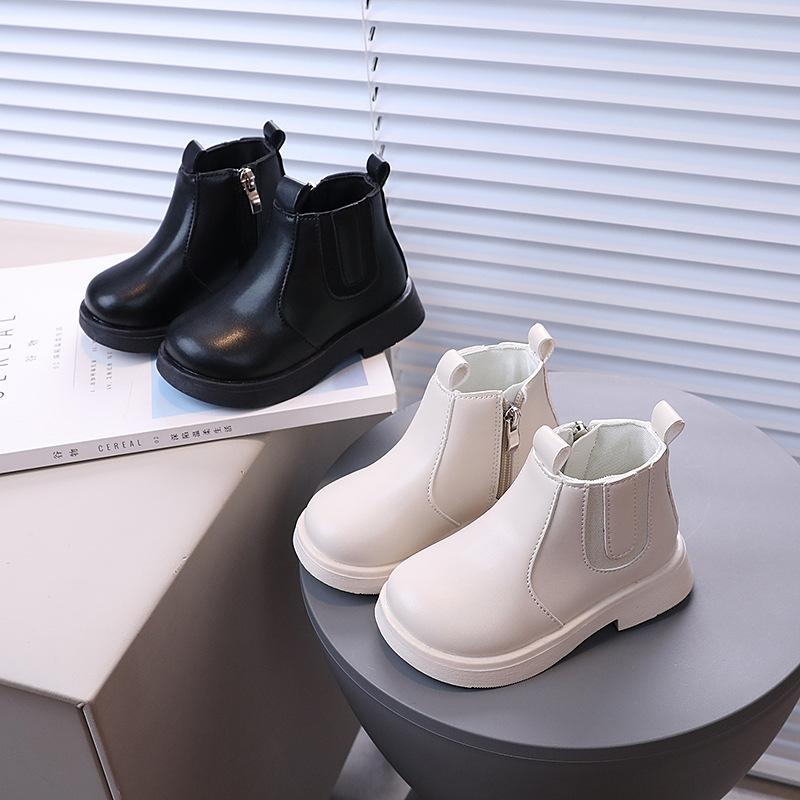 Girls' new sweet and cool British Martin boots Boys' popular soft-soled baby Martin boots Fashion versatile foreign style models