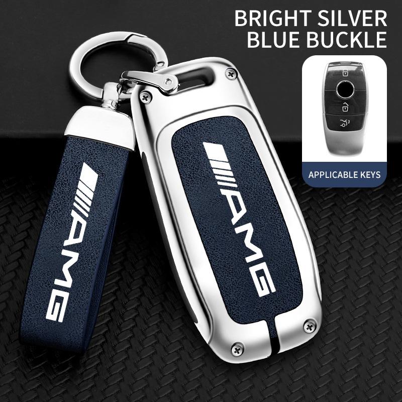 TXF4   Zinc Alloy Car Key Case Cover Protector Shell Fob Holder For Mercedes Benz AMG W177 W176 X166 X167 C257 C218 X253 C118 C117 H247