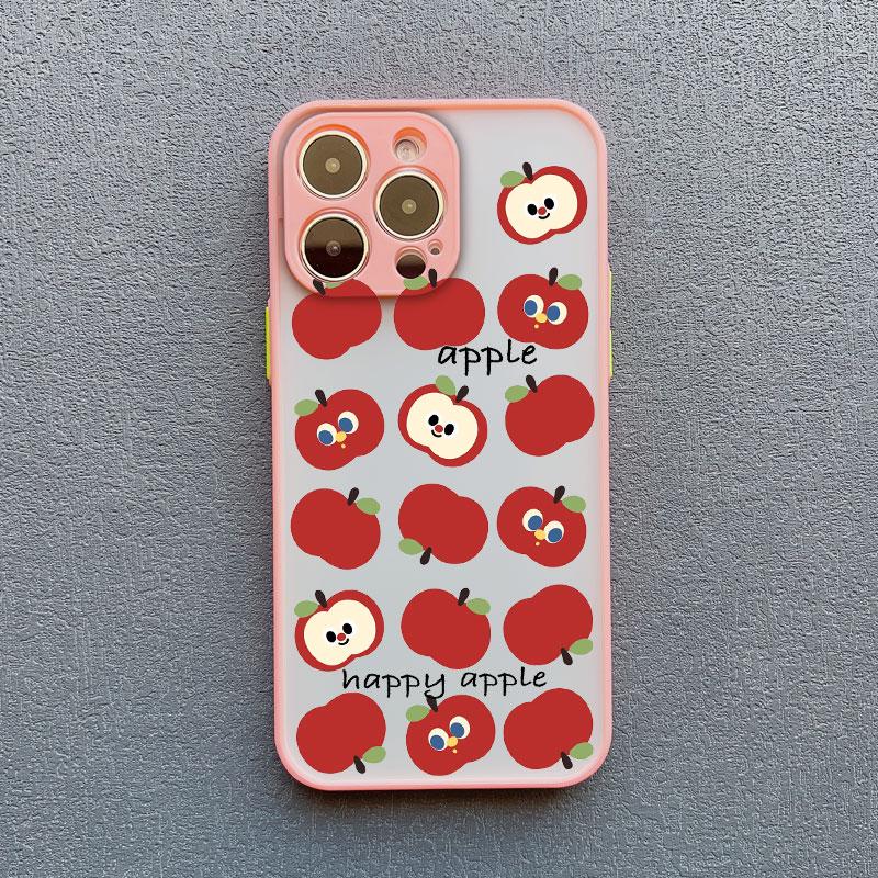 Cartoon Animal Cute Apple Cat Phone Case For iPhone 15 14 Pro Max Plus 17 16 Pro Max 13 12 Mini 11 Pro Max Shockproof Back Cover