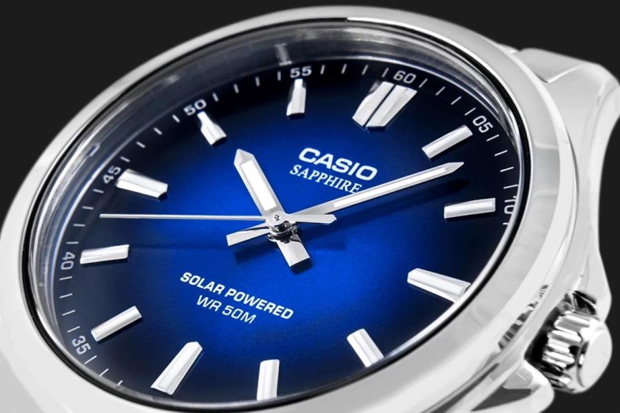 Herrenuhr Casio Mts-Rs100D-2A Saphir Solar + Box