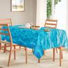 Ocean Waves Tablecloth, 2 Pieces Plastic Ocean Table Cloth Disposable Water Print Table Cover Blue Sea Rectangle Tablecloths for Beach Pool Birthday