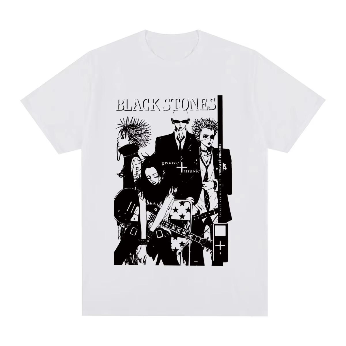 2026 Hot Sale Summer Fashion Trendy Tee Black Stones NANA Osaki Vintage T-shirt Gift Idea Unique Cotton Men Women T shirt 4XL