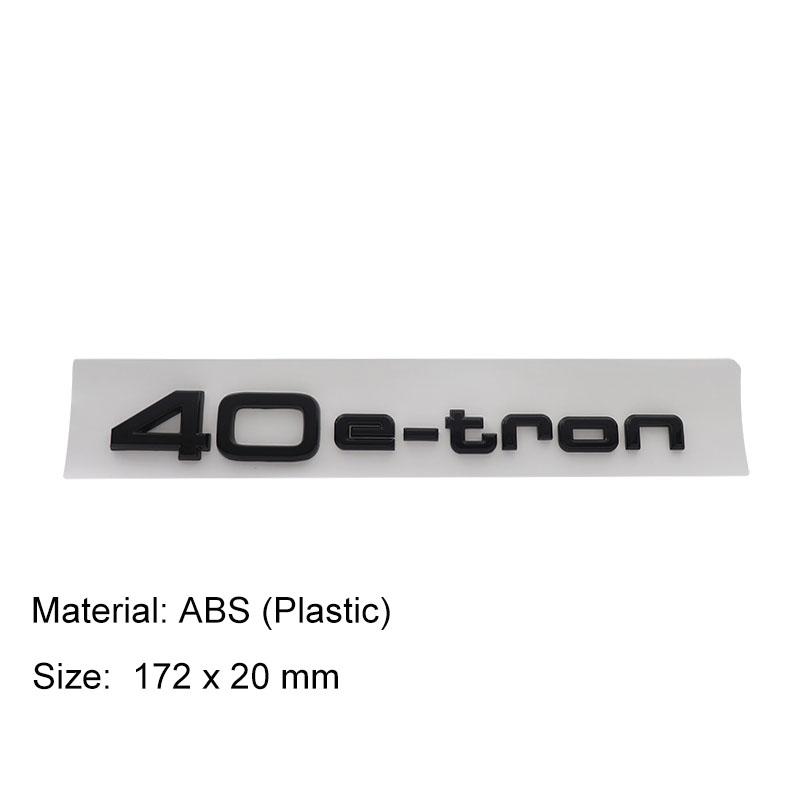 3D Premium 40 45 50 E-tron Letters for Q5 Q2L 40 45 50 Quattro Car Engine Hood Fender Trunk Tail Rear Decal Emblem Badge Sticker