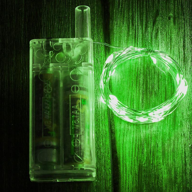 

Светодиодные гирлянды из медной проволоки 3 м 30 светодиодных праздничных уличных ламп для рождественской елки, подарочная коробка, букет, огни для вечеринки 3M 30LEDS зеленый свет