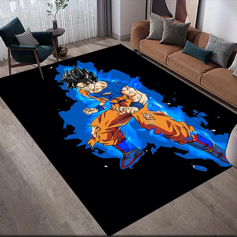 

Son Goku Cartoon Illustration Square Area Rug, Non-Slip Floor Mat for Home Decor, Perfect Gift for Dragon Ball Fans.chl 60x90cm