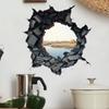 3D Illusion Wall Sticker Scenery Decal for Bedroom and Living Room Wall Decoration Home Decor