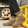 Industrial Men Rubber Steel Toe Safety Shoes Breathable Walking Style Work Shoes Anti-Smashing