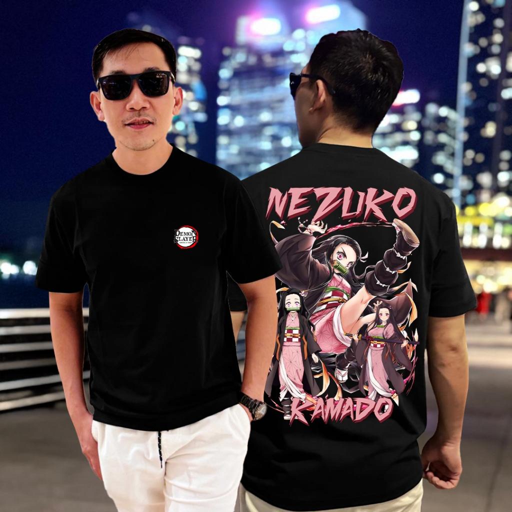 Anime Unisex Pattern Demon Killer 2025 Summer New Retro Fashion Men's and Women's Streetwear
