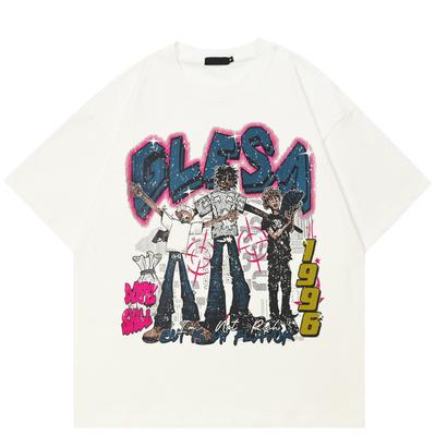 Maglietta grafica divertente streetwear, maglietta in cotone, unisex, magliette estive, maniche corte