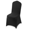 100 Pcs Black Chair Covers, Polyester Spandex Chair Cover, Stretch Slipcovers for Wedding Party Dining Banquet Flat-Front Chair Covers, Fits Chair