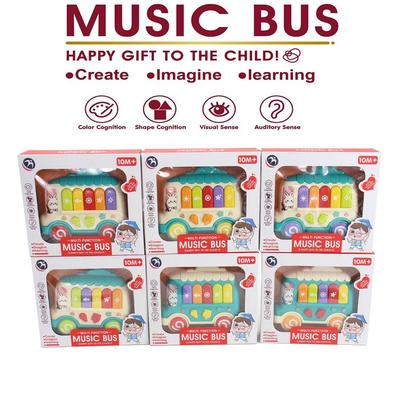 Busförmiges Musik- und Licht-Elektronik-Keyboard-Spielzeug für die Kindererziehung