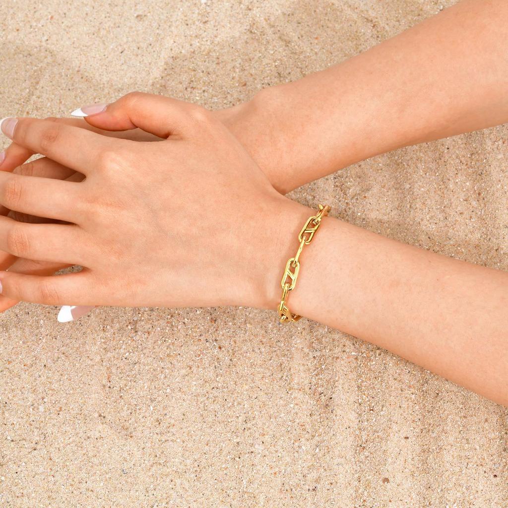 Simple Stainless Steel Japanese Chain Bracelet Versatile Ladies Br-2616