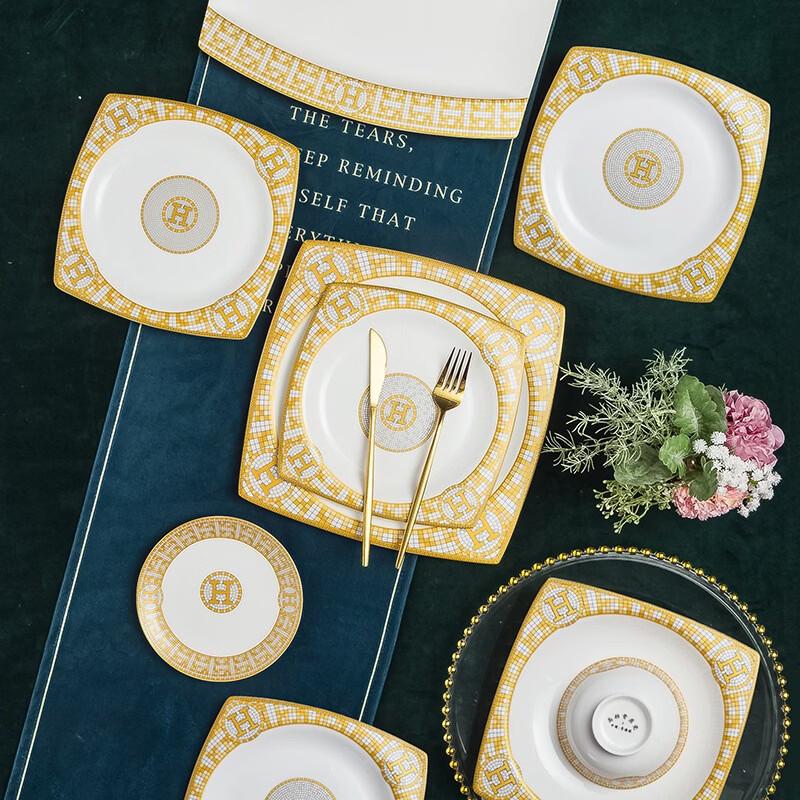 Ru Han European Bone China 60-Piece Dinnerware Set