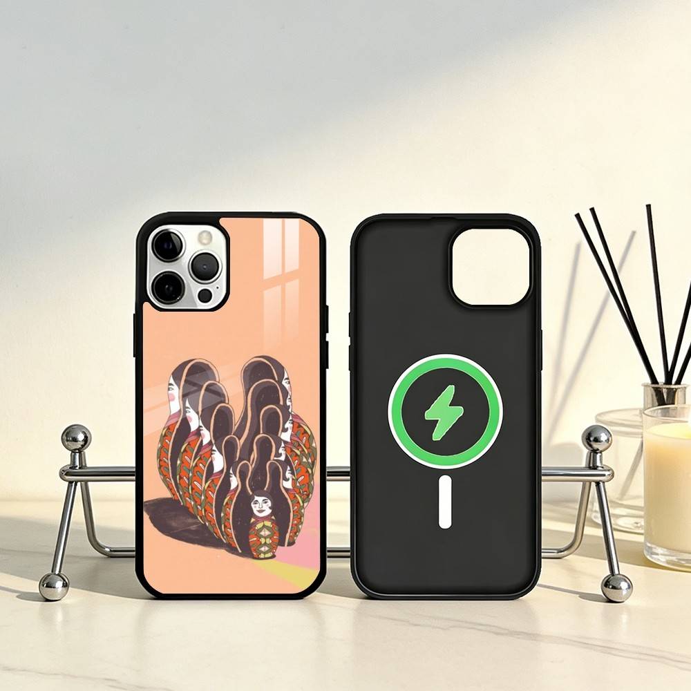 Russian Dolls Matryoshka Phone Case For iPhone17,16,15,14,13,12,11 Plus,Pro Max Magnetic For Magsafe Wireless Charging