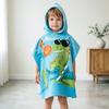 Cartoon Printed Children'S Bath Towel Cape, Microfiber Towel Material 1-12 Years Old Hooded Can Wear Bath Towel Breathable