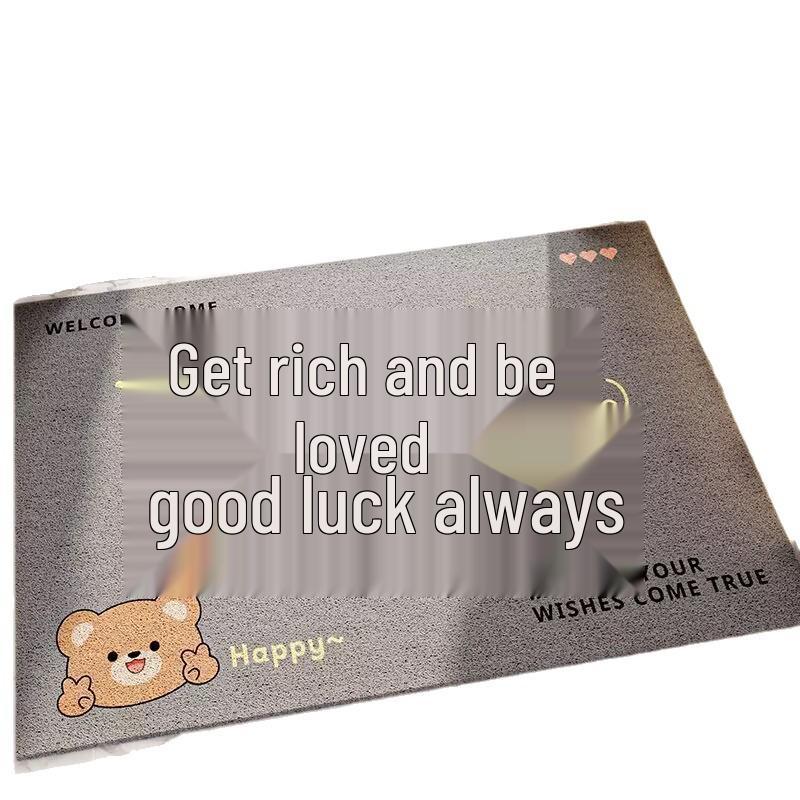 Pet Entrance Welcome Mat - Fun Text, Non-Slip, Dust Removal Door Mat