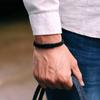 Bracelet Unique pour Homme Acier Inoxydable Boucle Magnétique Bracelet Nautique Corde Double Couche Bracelet Manchette Pulsera Hombre Accessoires
