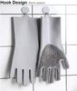 Silikon Spülhandschuhe für Küche Geschirrspülen Wäsche Schrubbhandschuhe Haushalt Weiche Borsten Reinigung Haustier Baden Handschuhe