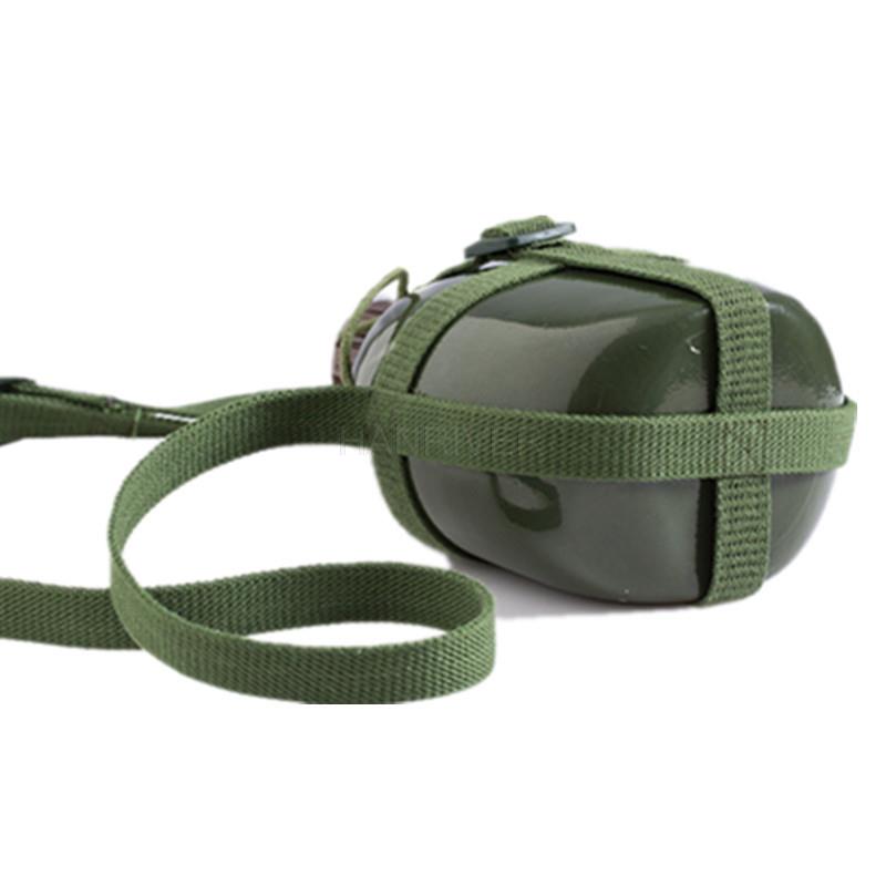 Aluminum Military Army Flask Wine Water Bottle Cooking Cup With Shoulder Strap Hiking Kettle Outdoor Tools 2L/3L
