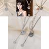 Charming Korean Design Smiley Face Necklace With Elegant Round Bead Chain For Everyday Wear