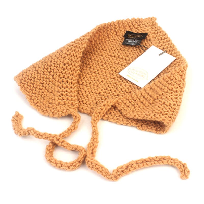 Universal Chemistry Ear Wamer Beige Knit Bonnet Hat