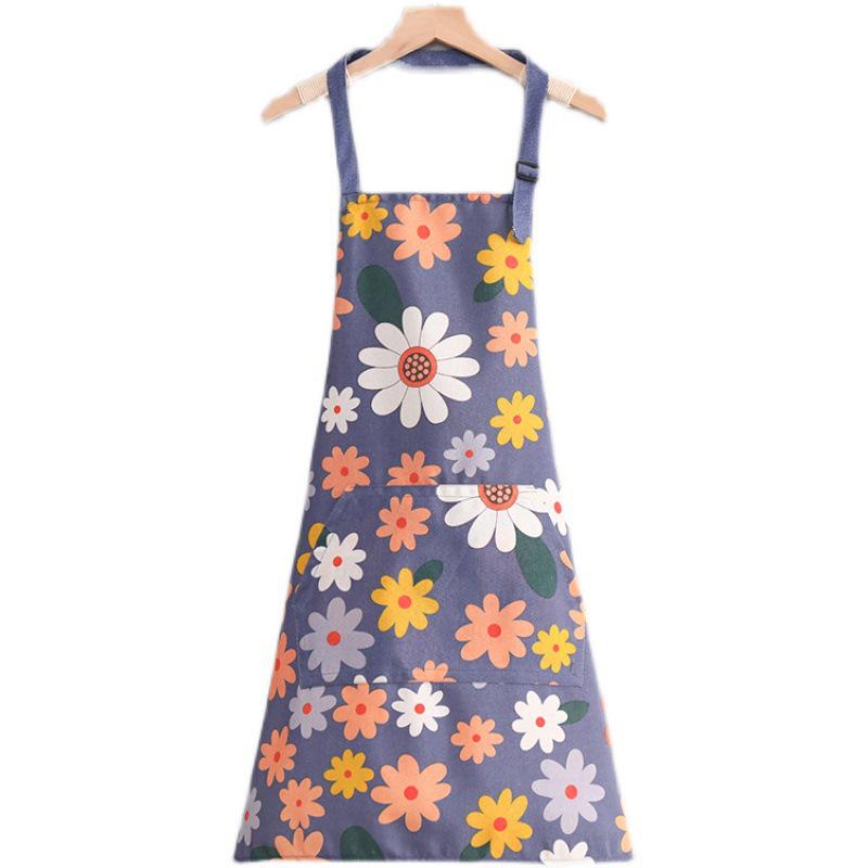Fashionable Summer Canvas Apron: Breathable, Anti-Fouling, and Durable for Home and Kitchen