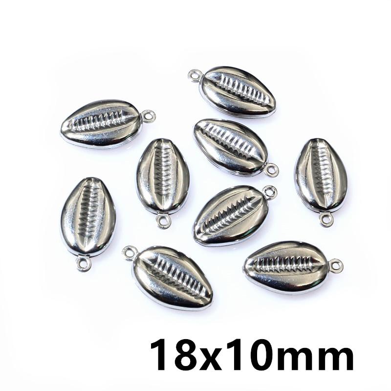 20pcs Shell Starfish Lobster Charms Pendant Stainless Steel Crafts DIY Jewelry Making Accessories for Necklace Bracelet Earrings