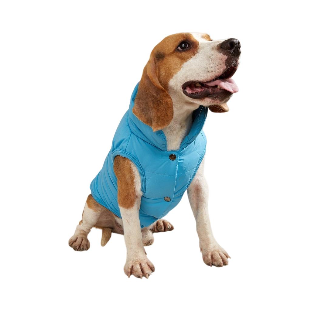Button Winter Dog Vest With Integrated Keep Warm Fleece Back Zipper For Small Medium Dog