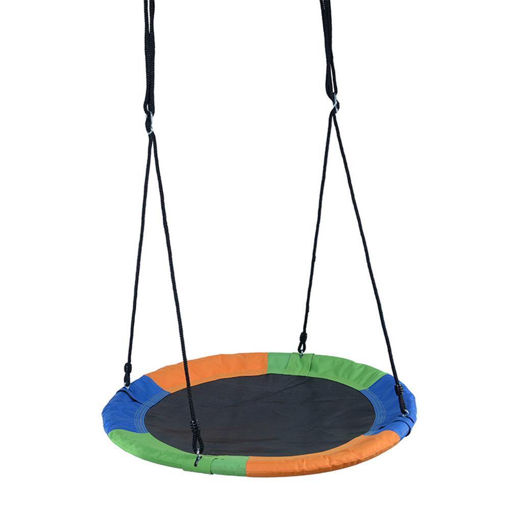 Tree Swing 300KG Weight Capacity Flying Swing with Adjustable Ropes Flying Saucer Round 2 Tree Hanging Straps Swing Play Set for