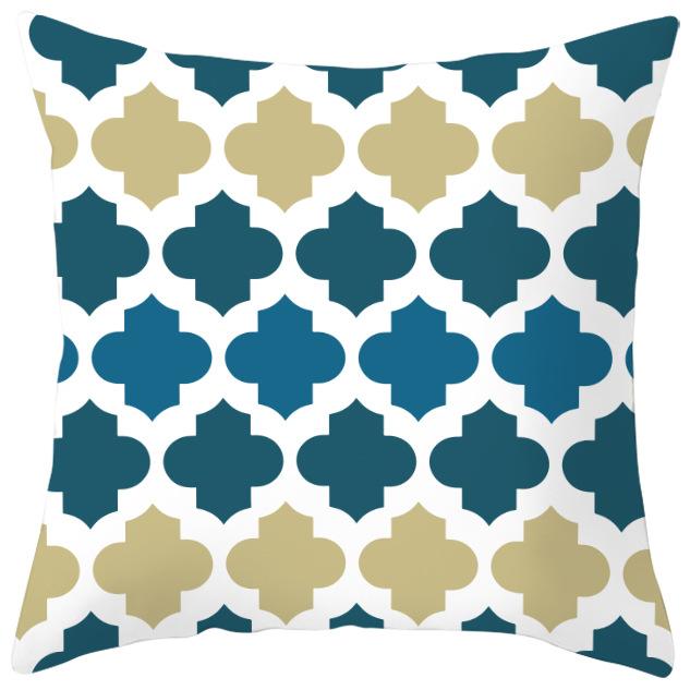 Ethnic Style Four-color Geometric Pillow Cover Car Sofa Pillow Cushion Cover