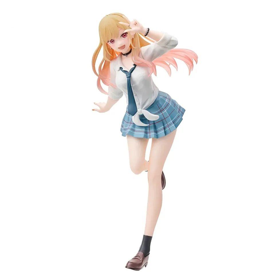 18Cm My Dress-Up Darling Anime Figure Marin Kitakawa Figures School Uniform Dress-Up Model Pvc Collection Decoration Toys  Gifts
