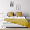 Jeté de lit - Soleil d'Ocre - Adèle - Jaune moutarde - 240x220 cm - Fines rayures ton sur ton