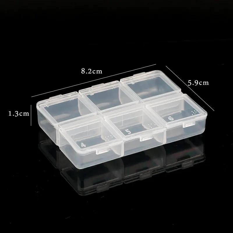 12 Sizes Plastic Storage Jewelry Box Compartment Adjustable Container Earring Box Jewelry Rectangle Box Case for Jewelry Display