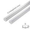 1-28 Peças/Lote 50cm Perfil de Alumínio LED Canto Suporte de Canal de Perfil de Alumínio para Tira de LED Barra de Luz Lâmpada de Armário Armário de Cozinha