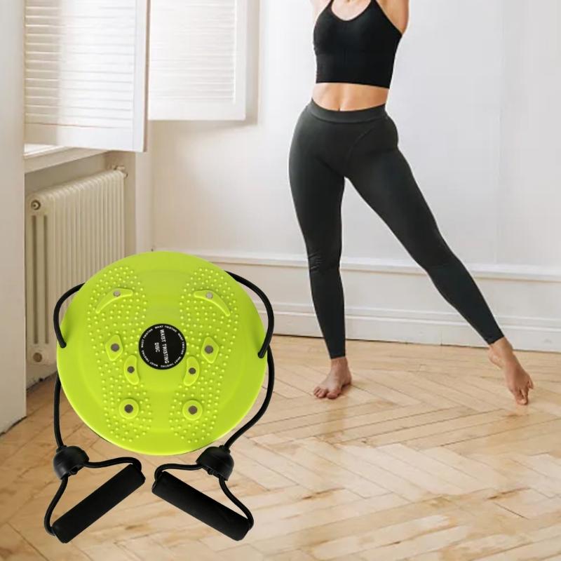 Twist Waist Disc Balance Board with Drawstrings, Body Shaping Waist Twisting Disc Fitness Waist Wriggling Plate
